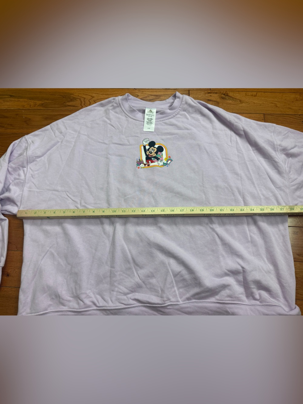 Walt Disney Worls ‘Play in the Park’ Mickey Mouse Embroidered Crewneck - Picture 6 of 7
